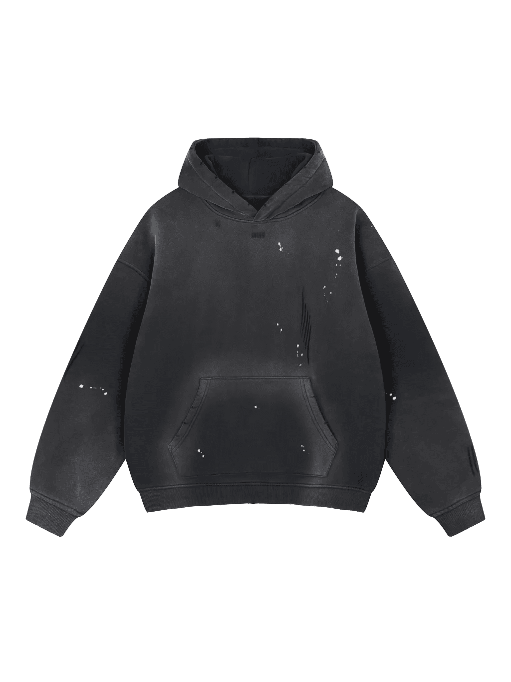 Distressed Pullover Hoodie